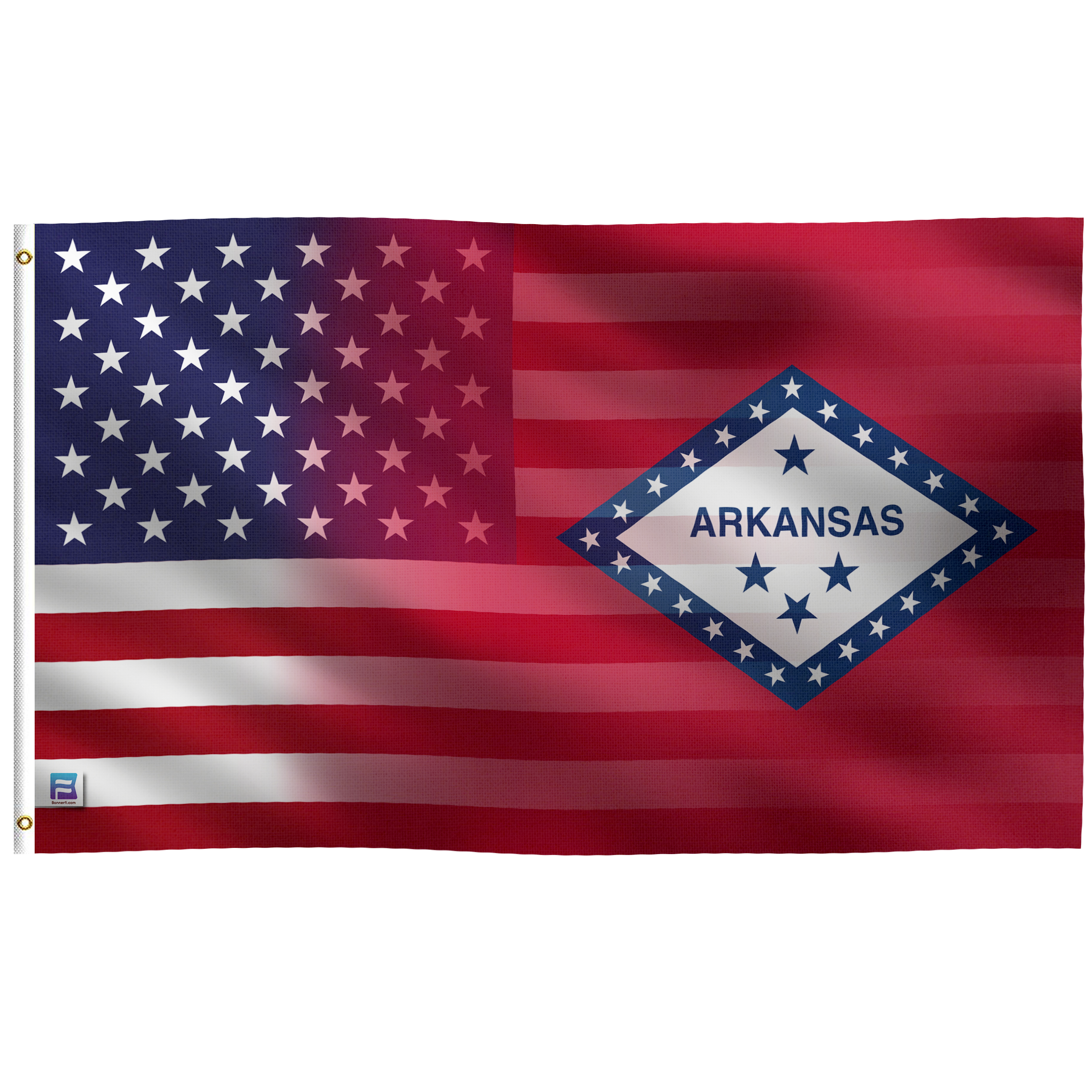 an american flag with the word arkans on it