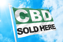 Load image into Gallery viewer, CBD Sold Here Flag - Bannerfi
