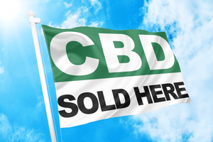 CBD Sold Here Flag - Bannerfi