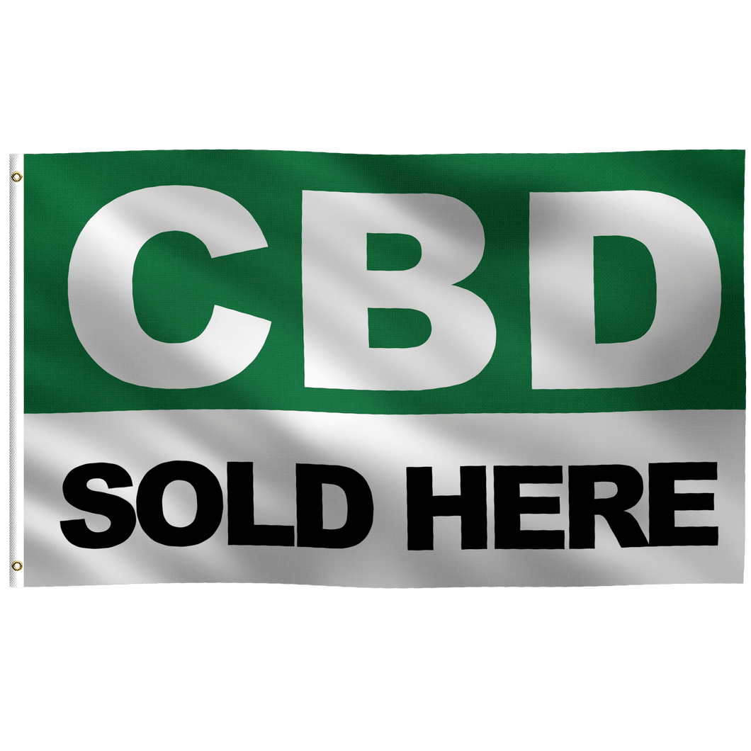 CBD Sold Here Flag - Bannerfi