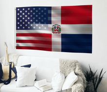 Load image into Gallery viewer, Dominican American Hybrid Flag - Bannerfi
