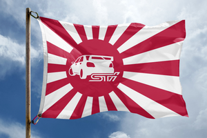WRX STI Japanese Rising Sun Flag