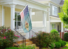 Load image into Gallery viewer, a flag on a porch of a house
