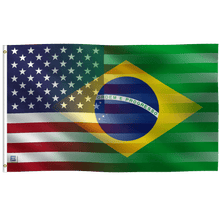 Load image into Gallery viewer, Brazilian American Hybrid Flag
