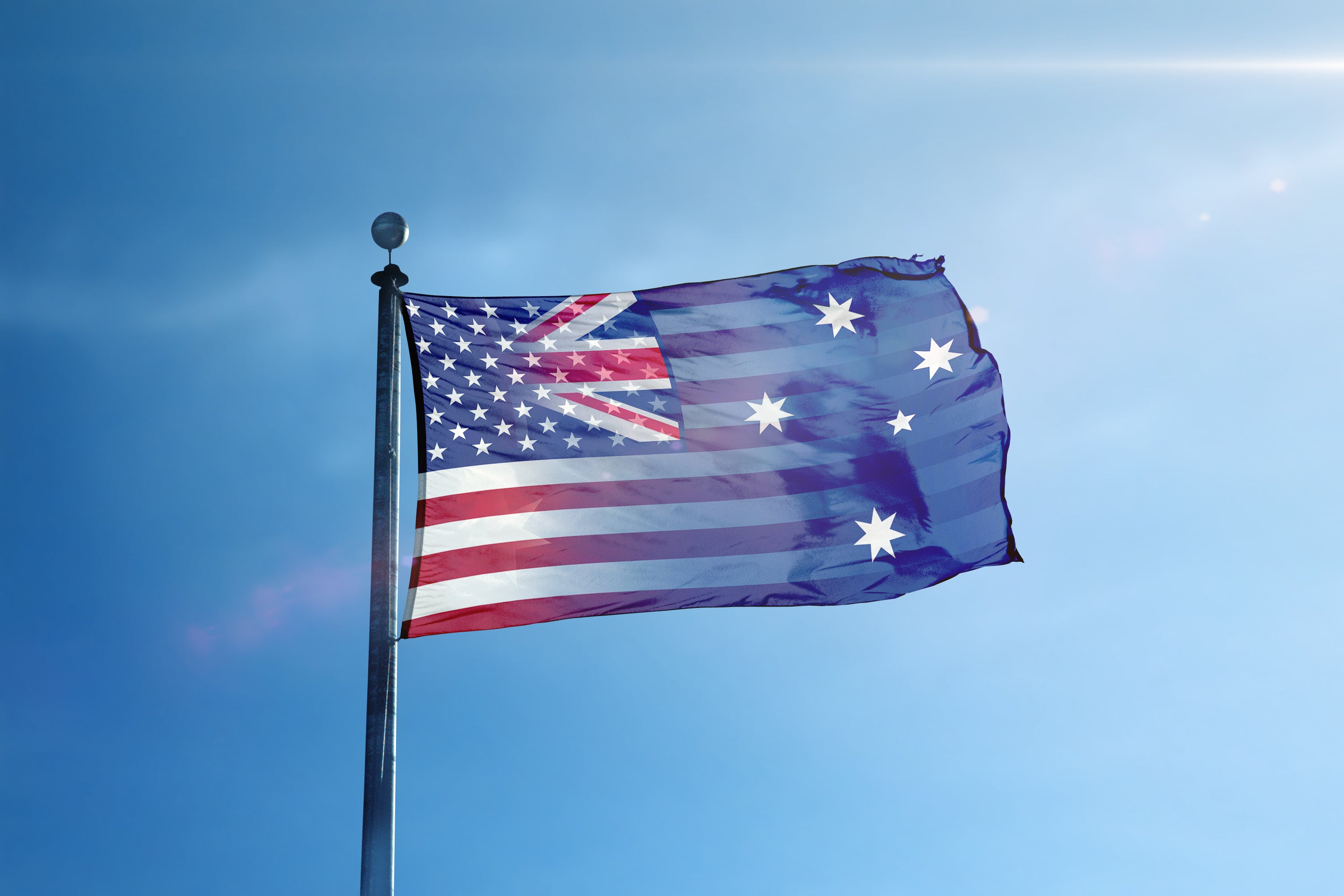 Australian American Hybrid Flag