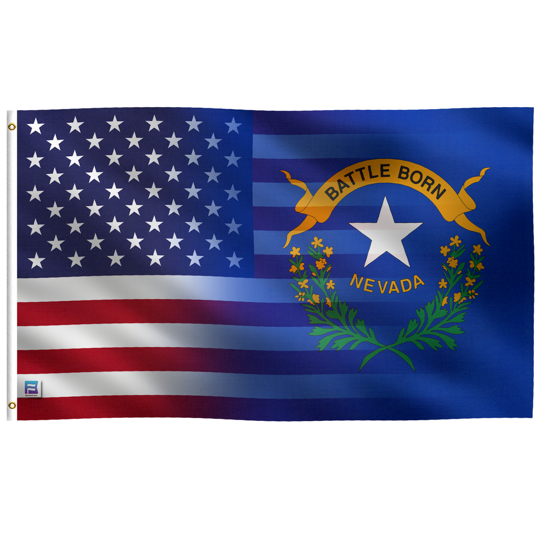 the flag of the state of nevada