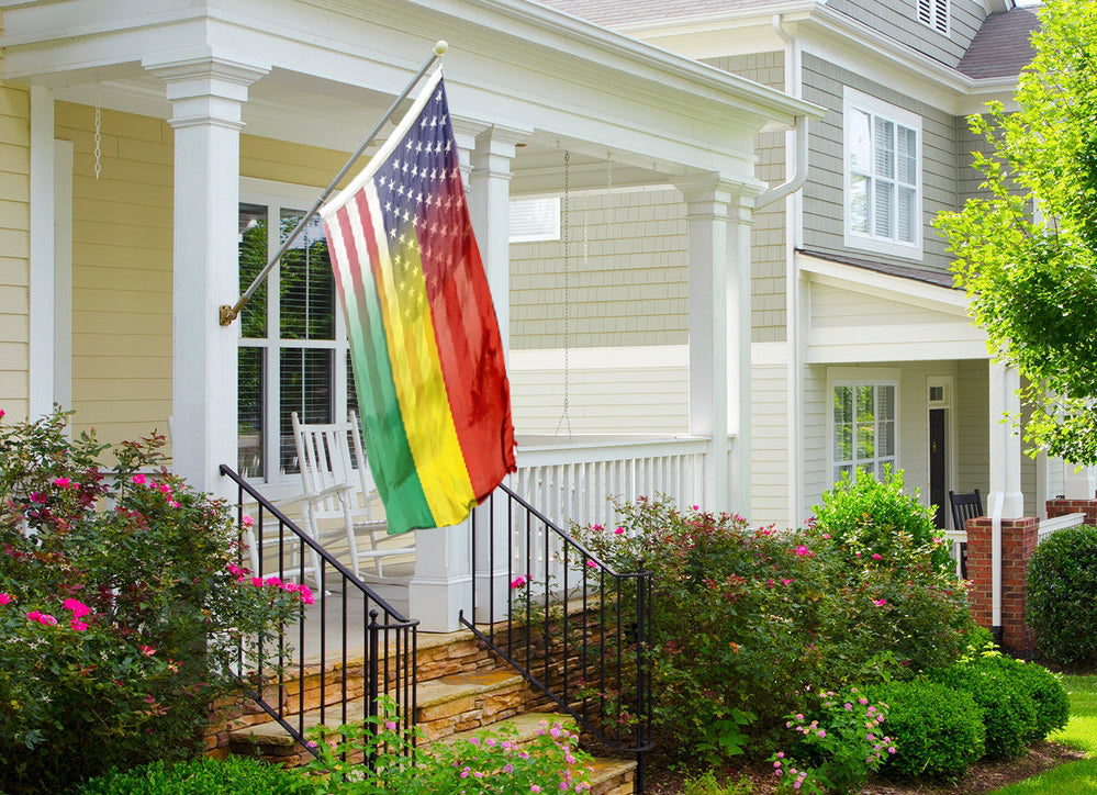 Bolivian American Hybrid Flag