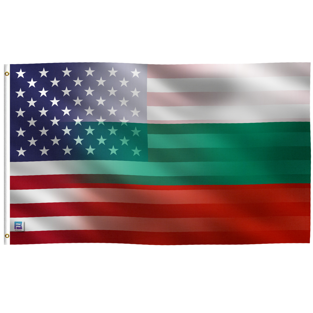 Bulgarian American Hybrid Flag