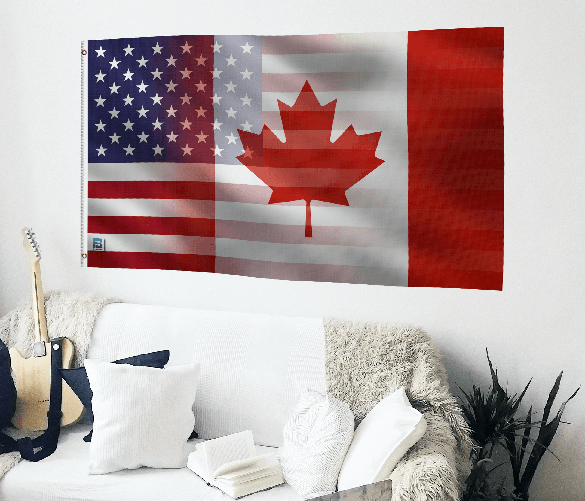 Canadian American Hybrid Flag - Bannerfi