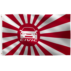 Civic Japanese Rising Sun Flag - Bannerfi