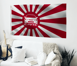 Civic Japanese Rising Sun Flag - Bannerfi