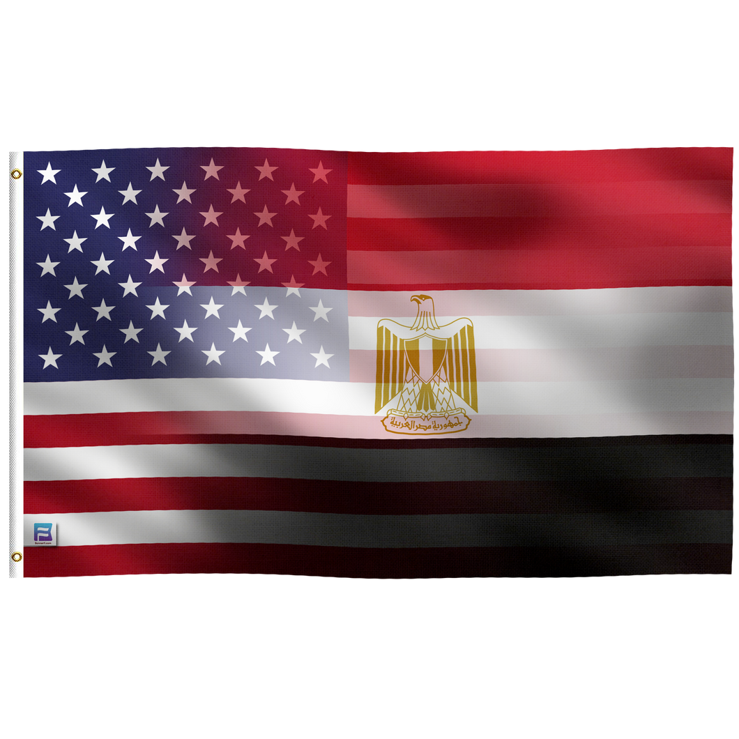 Egyptian American Hybrid Flag