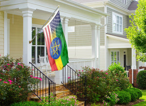 Ethiopian American Hybrid Flag