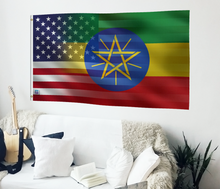 Load image into Gallery viewer, Ethiopian American Hybrid Flag

