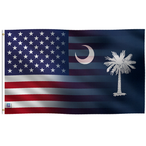 a flag with a palm tree and a crescent