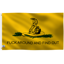 Load image into Gallery viewer, F**k Around and Find Out (Snake) Flag - Bannerfi
