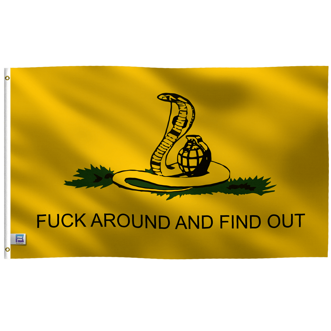 F**k Around and Find Out (Snake) Flag - Bannerfi