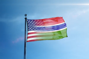 Gambian American Hybrid Flag