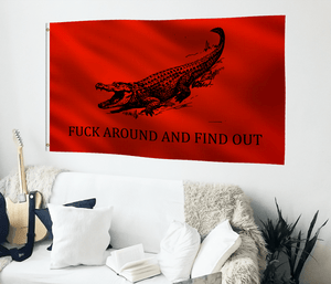 F**k Around and Find Out (Gator) Flag - Bannerfi