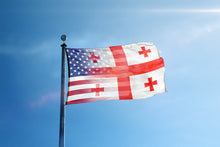 Load image into Gallery viewer, Georgian American Hybrid Flag
