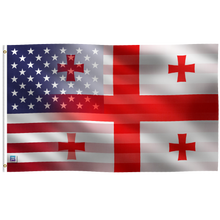 Load image into Gallery viewer, Georgian American Hybrid Flag
