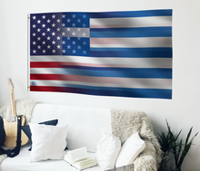Load image into Gallery viewer, Greek American Hybrid Flag
