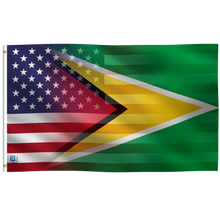 Load image into Gallery viewer, Guyanese American Hybrid Flag
