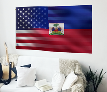 Load image into Gallery viewer, Haitian American Hybrid Flag
