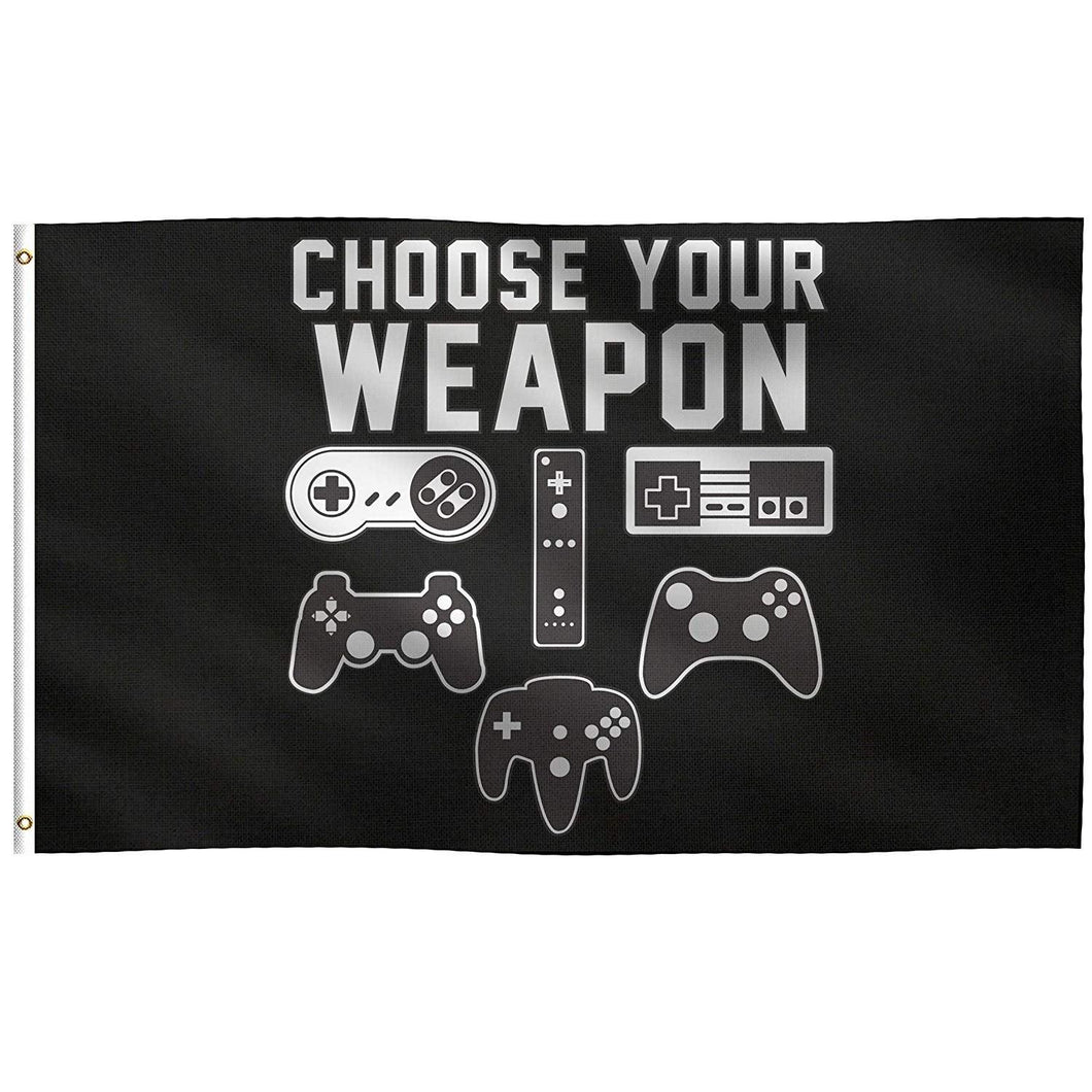 Choose Your Weapon Flag - Bannerfi