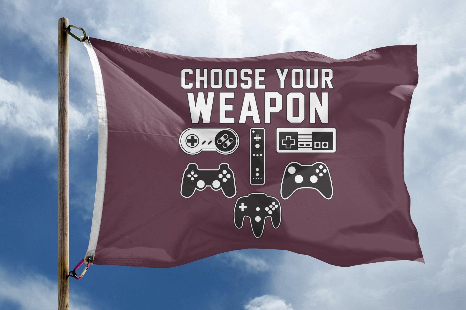 Choose Your Weapon Flag - Bannerfi