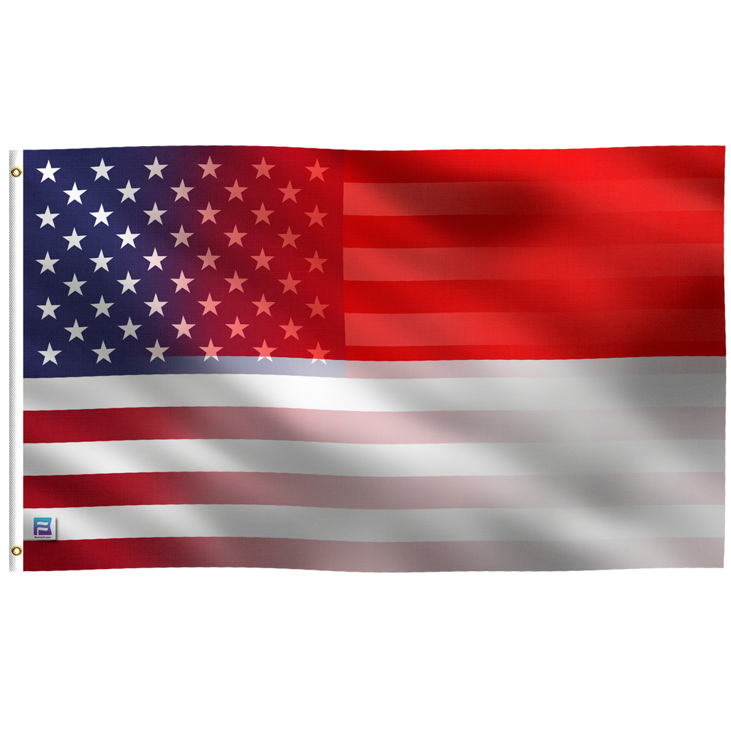 Indonesian American Hybrid Flag