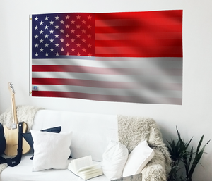 Indonesian American Hybrid Flag