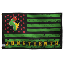 Load image into Gallery viewer, Juneteenth Fist Flag - Bannerfi

