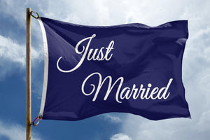 "Just Married" Flag - Bannerfi
