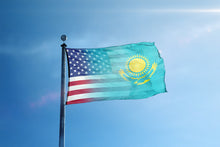 Load image into Gallery viewer, Kazakh American Hybrid Flag

