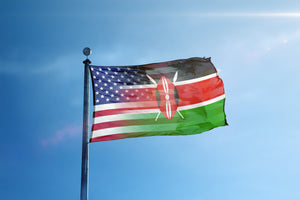 Kenyan American Hybrid Flag