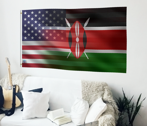 Kenyan American Hybrid Flag