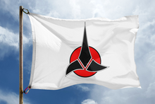 Load image into Gallery viewer, Star Trek Klingon Symbol Flag
