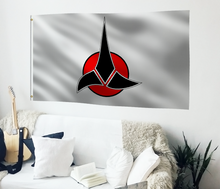 Load image into Gallery viewer, Star Trek Klingon Symbol Flag
