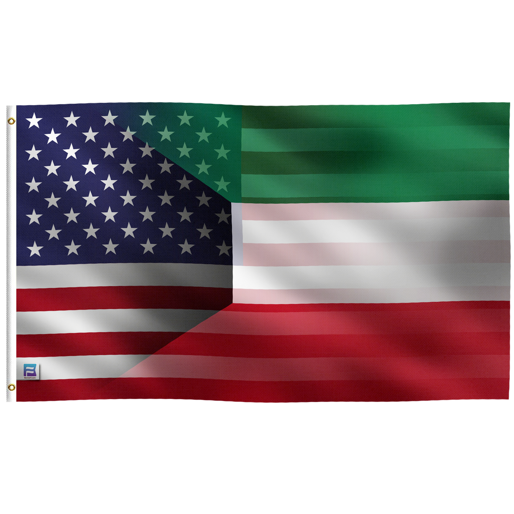 Kuwaiti American Hybrid Flag