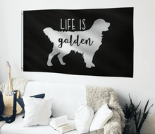 Load image into Gallery viewer, Life is Golden Flag - Bannerfi
