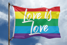 Load image into Gallery viewer, Love is Love Rainbow Flag - Bannerfi
