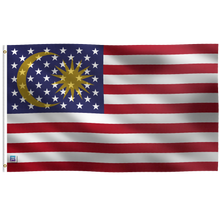 Load image into Gallery viewer, Malaysian American Hybrid Flag
