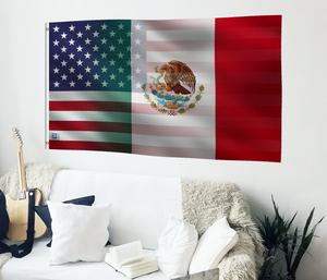 Mexican American Hybrid Flag