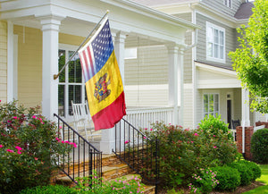 Moldovan American Hybrid Flag