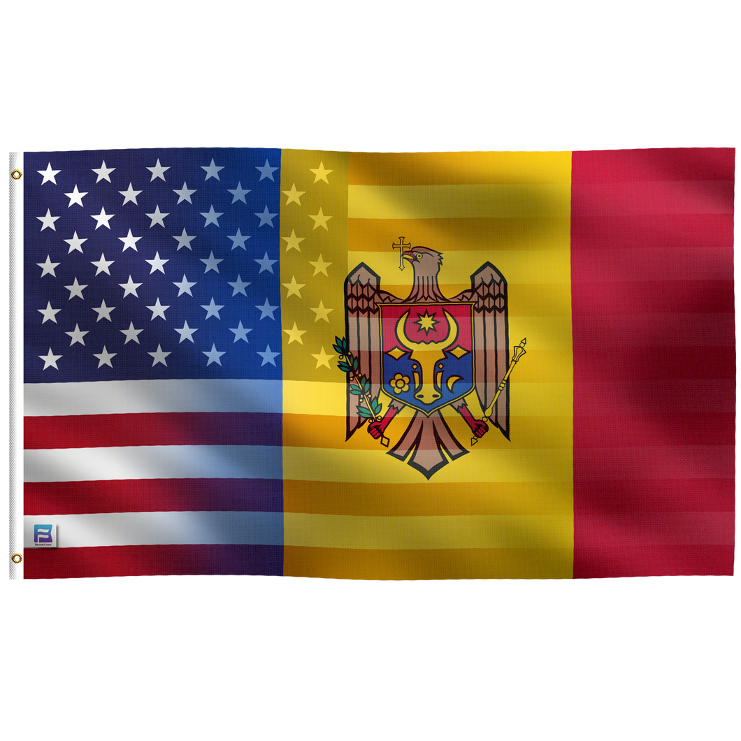 Moldovan American Hybrid Flag