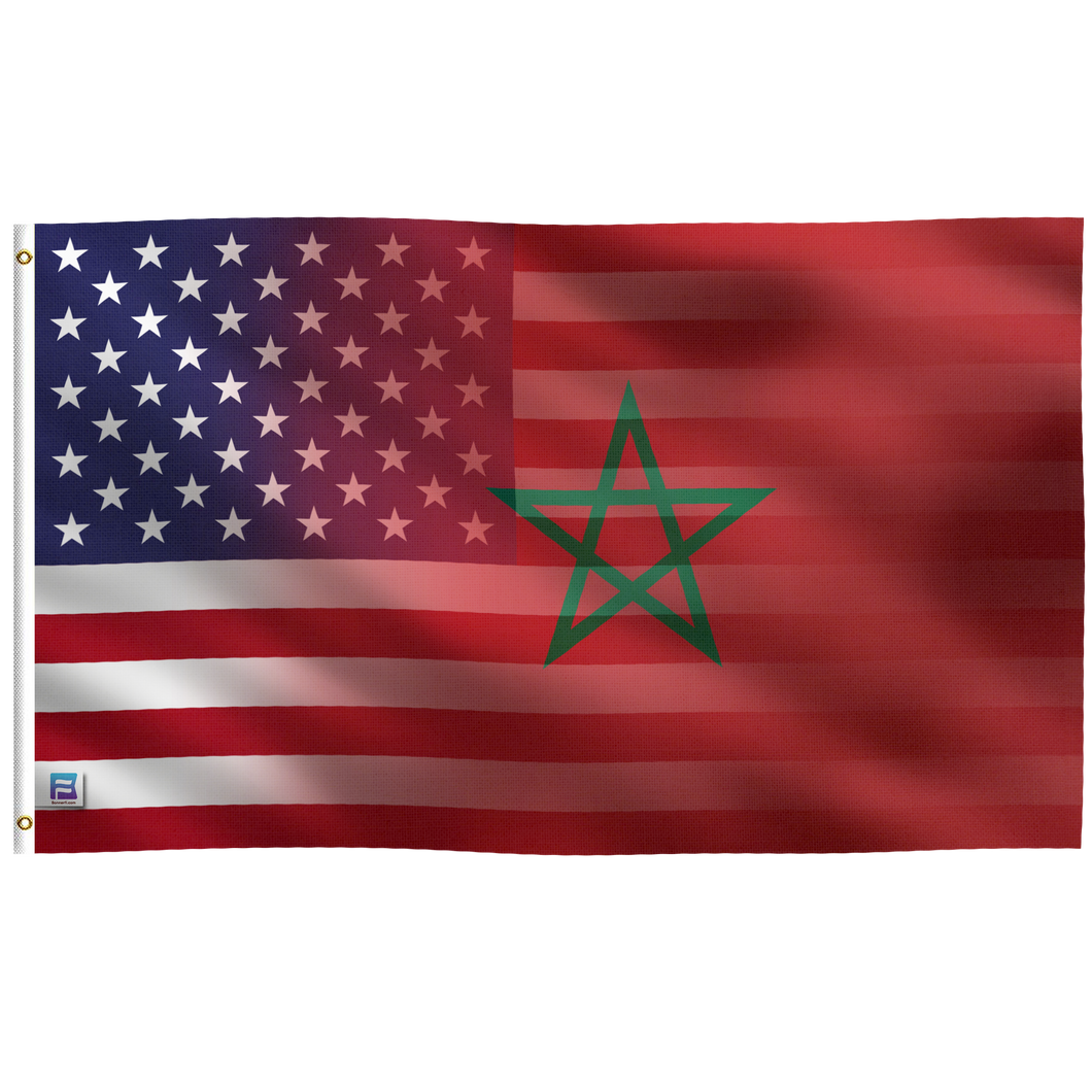 Moroccan American Hybrid Flag