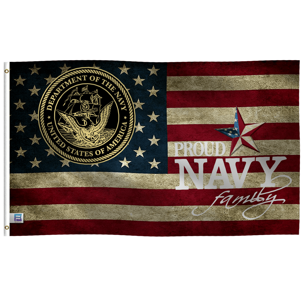 Proud Navy Family Flag - Bannerfi