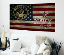 Load image into Gallery viewer, Proud Navy Family Flag - Bannerfi
