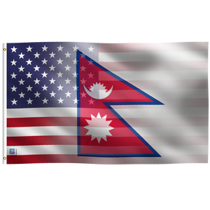 Nepalese American Hybrid Flag